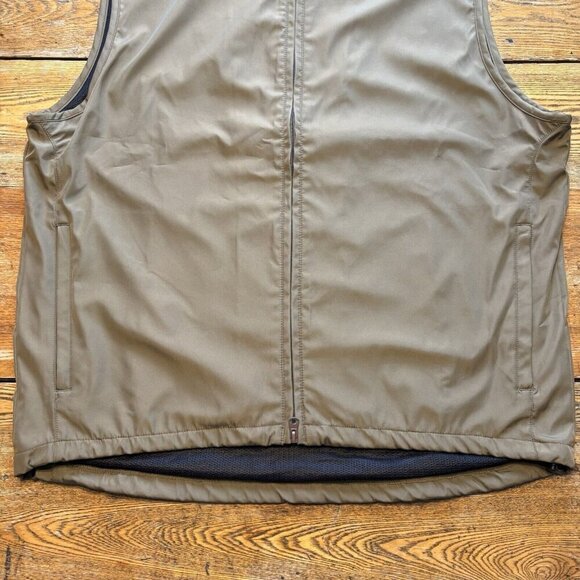 Vtg Outer Boundary Vest Mens Large Olive Green Outdoor Sleeveless Windbreaker - Picture 6 of 13